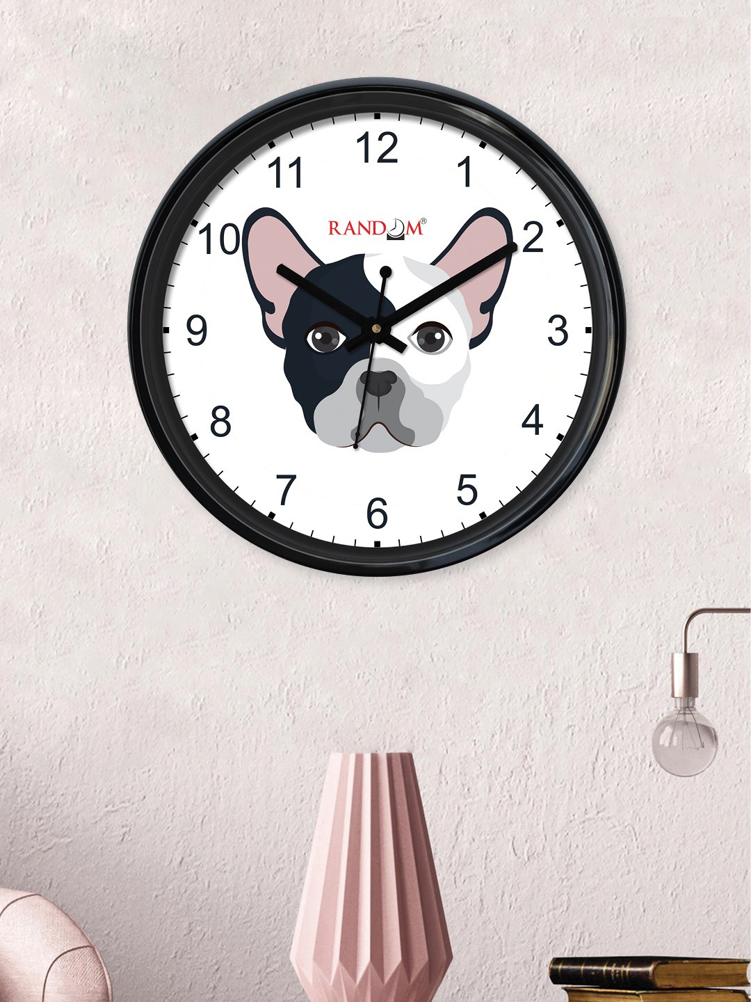 

RANDOM Off-White & Brown Round Printed Analogue Wall Clock (30 cm x 30 cm)