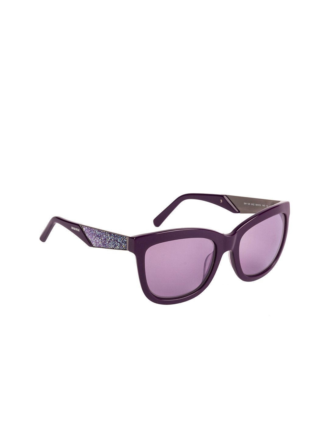 

SWAROVSKI Women Rectangle Sunglasses SK0125 54 81Z, Purple