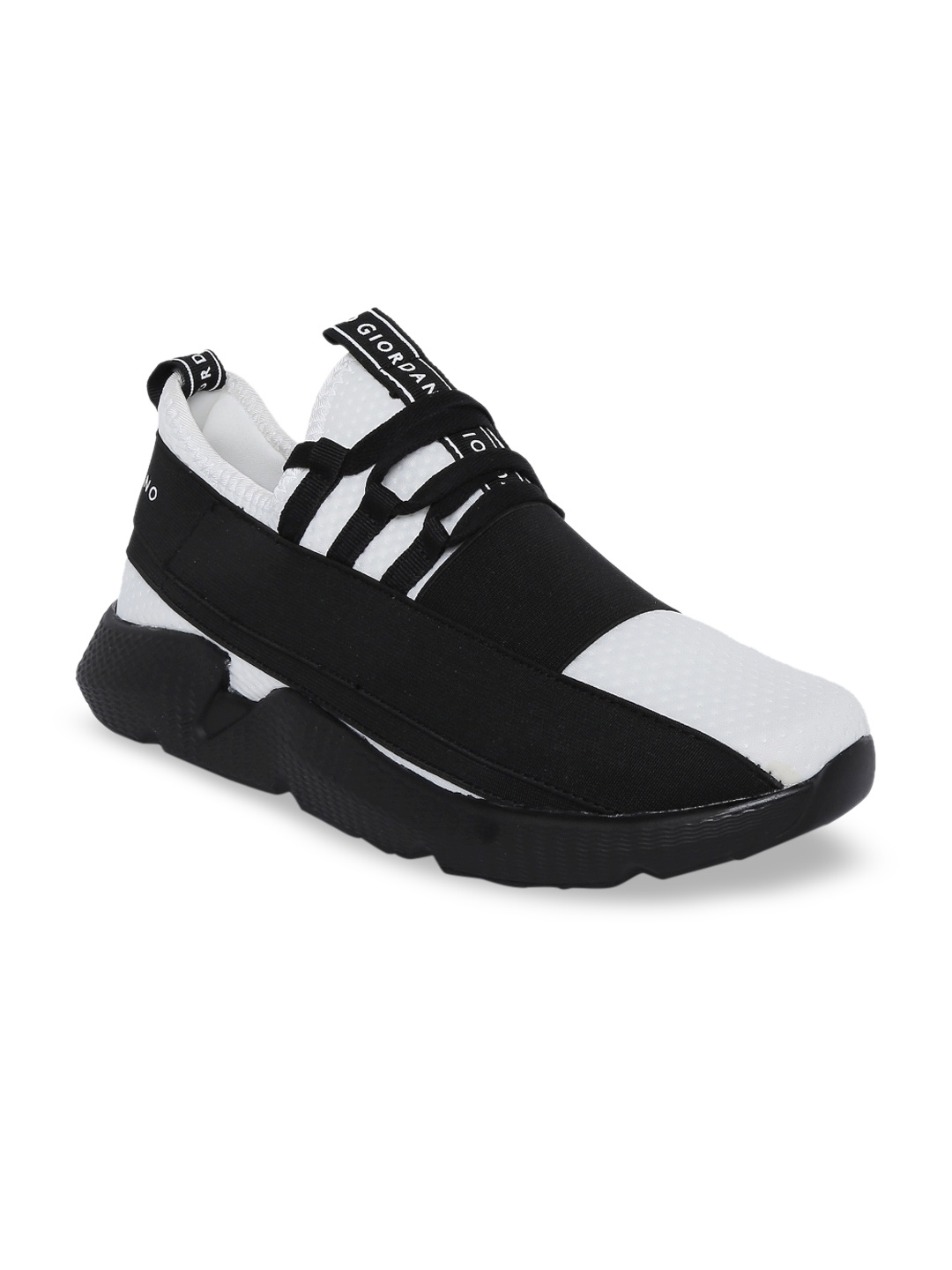 

GIORDANO Men Black Mesh Running Shoes