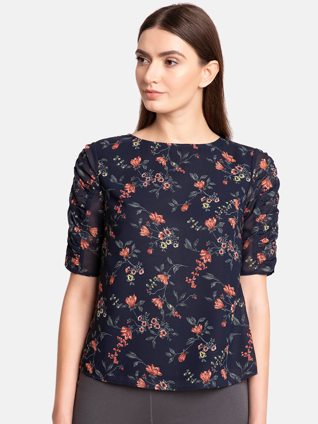 

Kazo Women Multicoloured Printed A-Line Top, Multi
