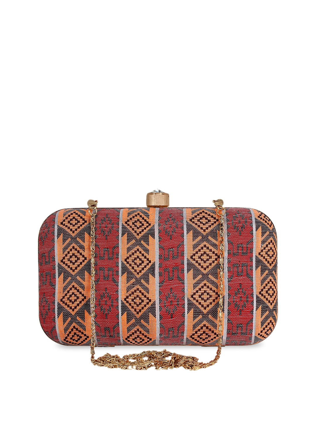 

Anekaant Multicoloured Embroidered Clutch, Multi