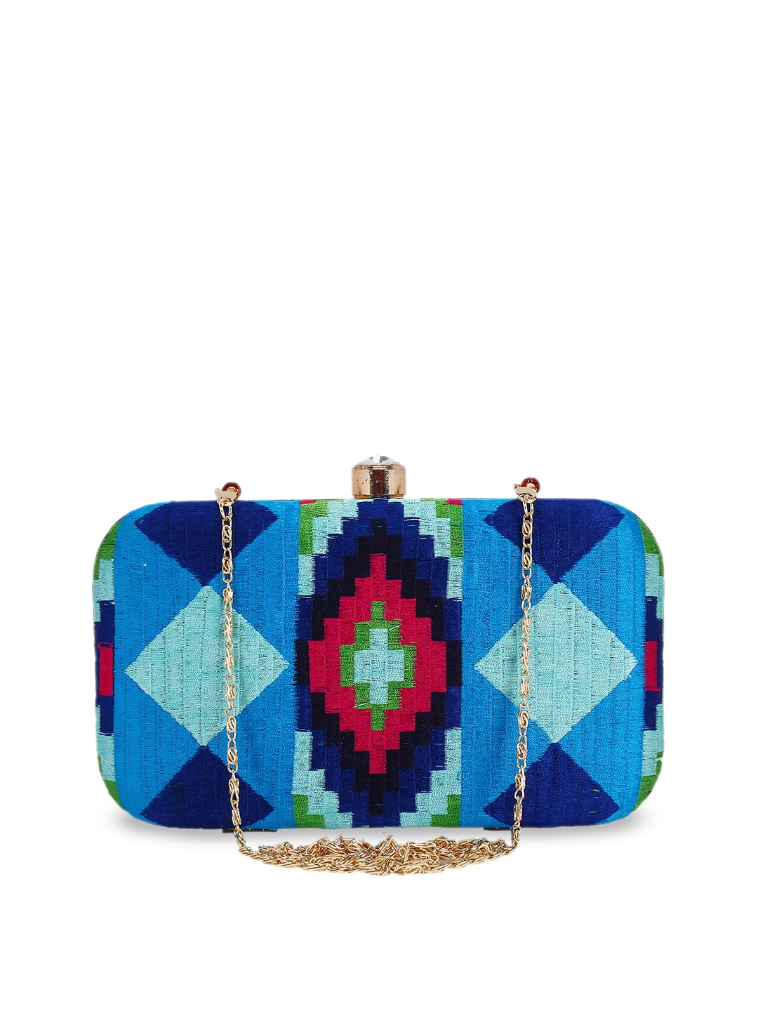 

Anekaant Multicoloured Embroidered Clutch, Multi