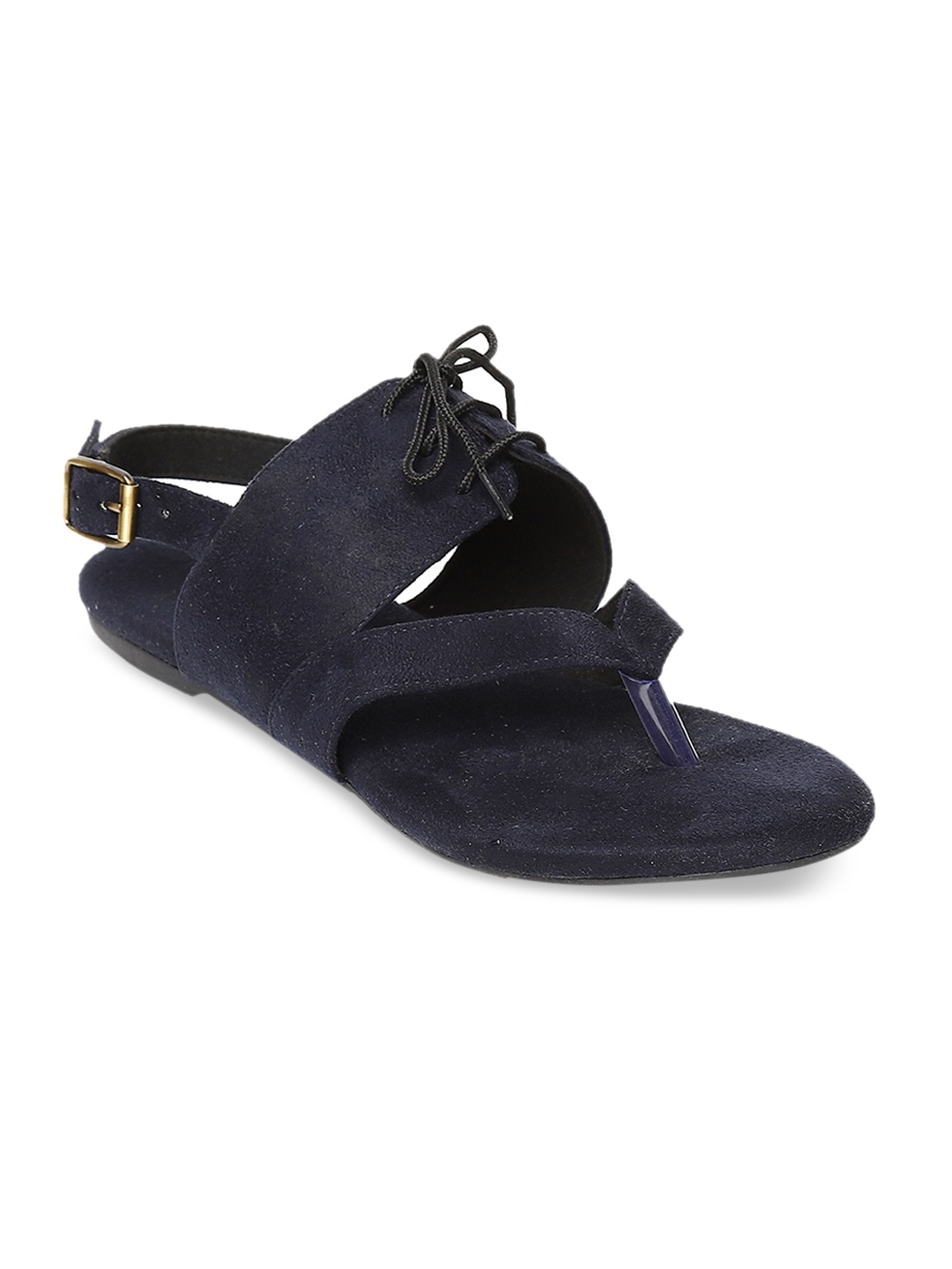 

Monrow Women Blue Solid Open Toe Flats