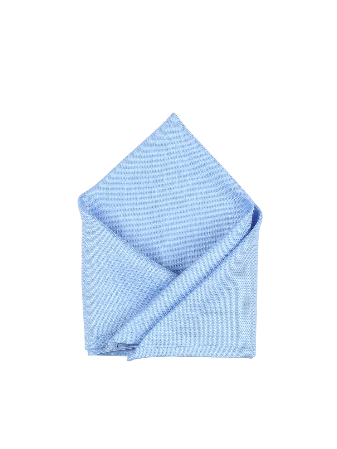 

Blacksmith Men Blue Solid Pocket Square
