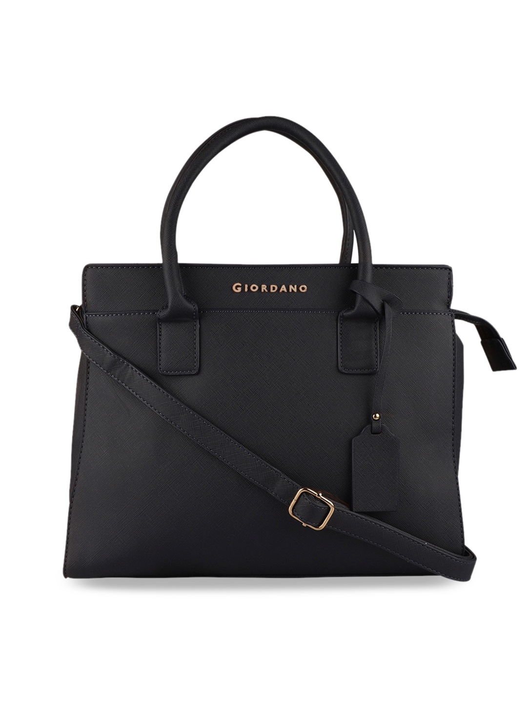

GIORDANO Black Solid Handheld Bag