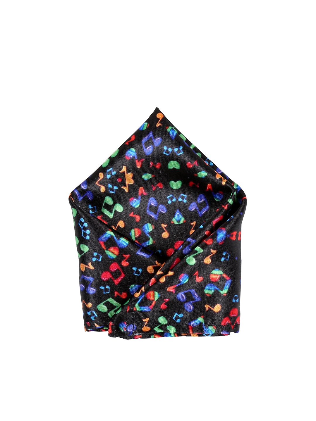 

Blacksmith Men Black Printed Pocket Square