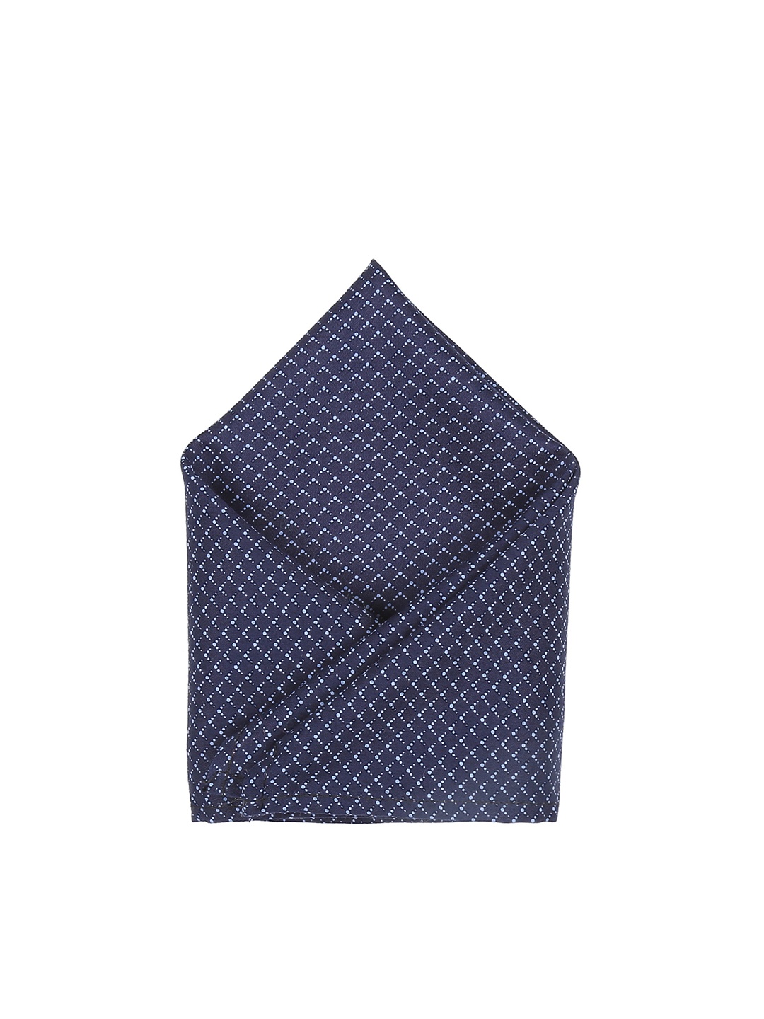 

Blacksmith Men Blue Printed Pocket Square