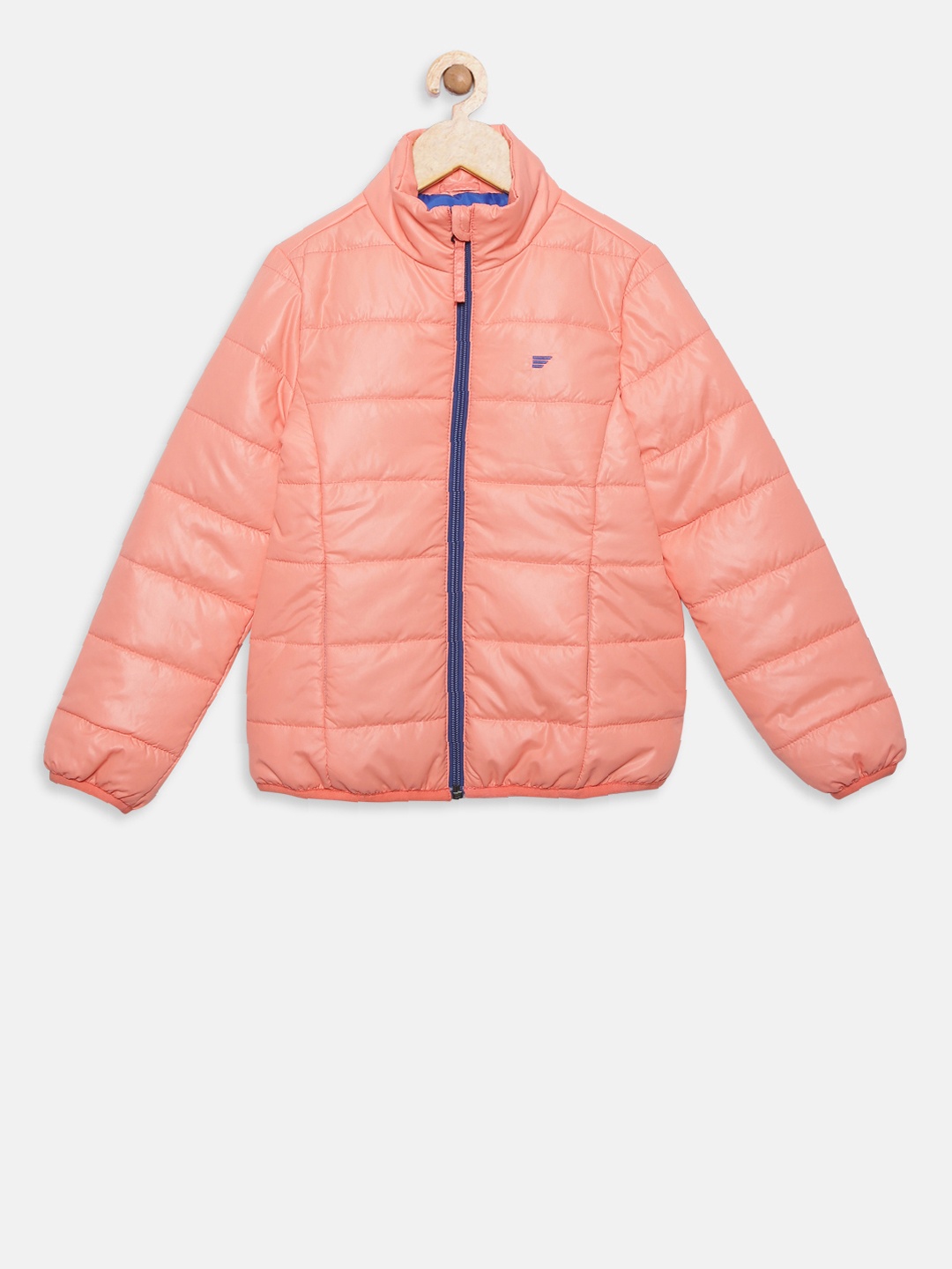 

t-base Girls Pink Solid Lightweight Puffer Jacket