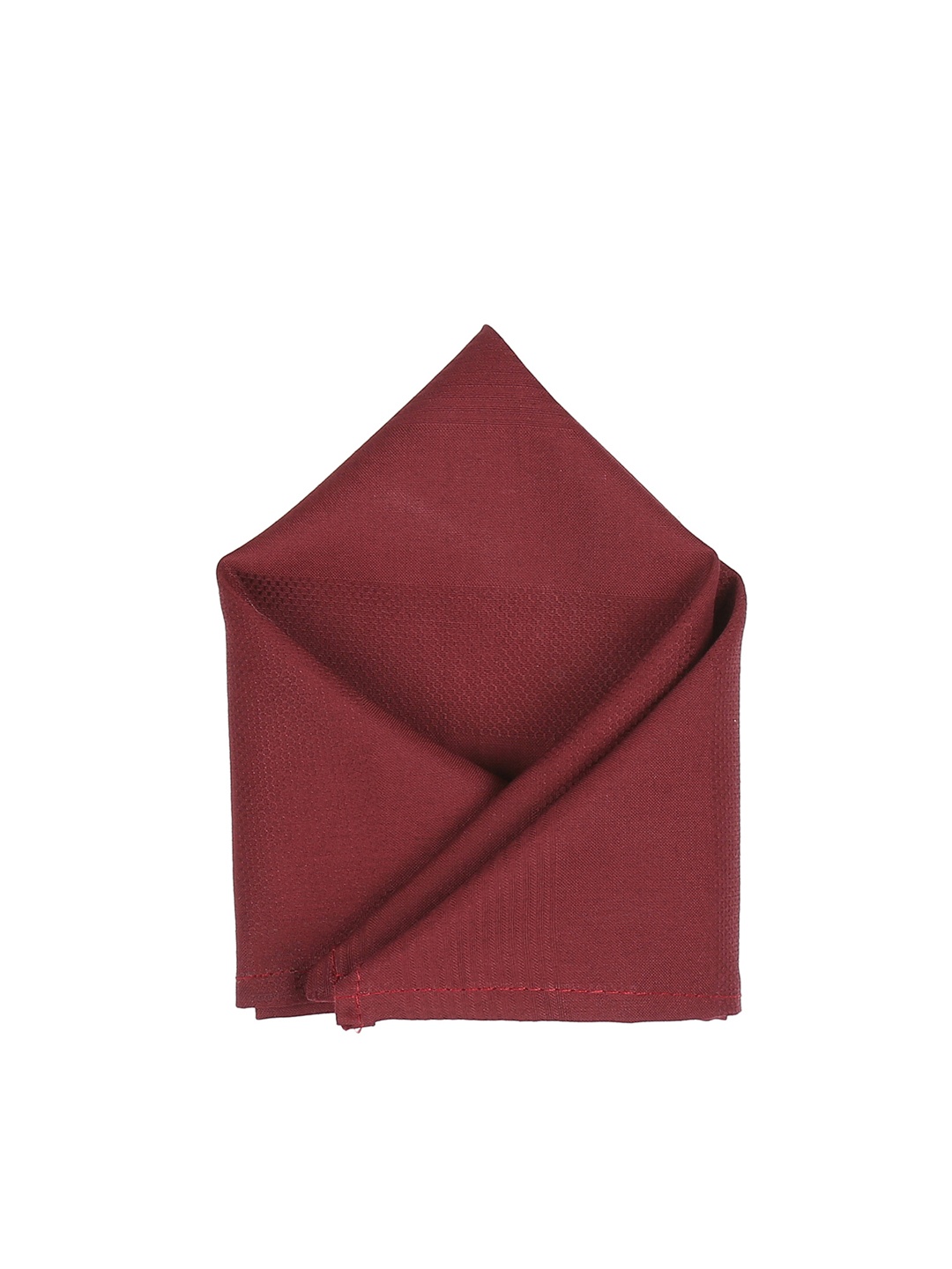 

Blacksmith Men Maroon Solid Pocket Square