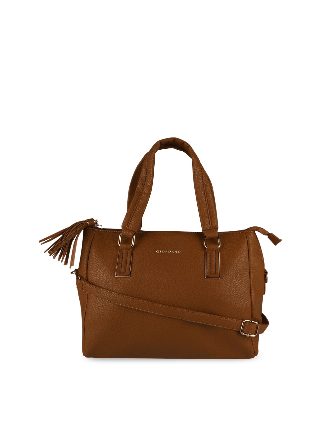 

GIORDANO Brown Solid Handheld Bag