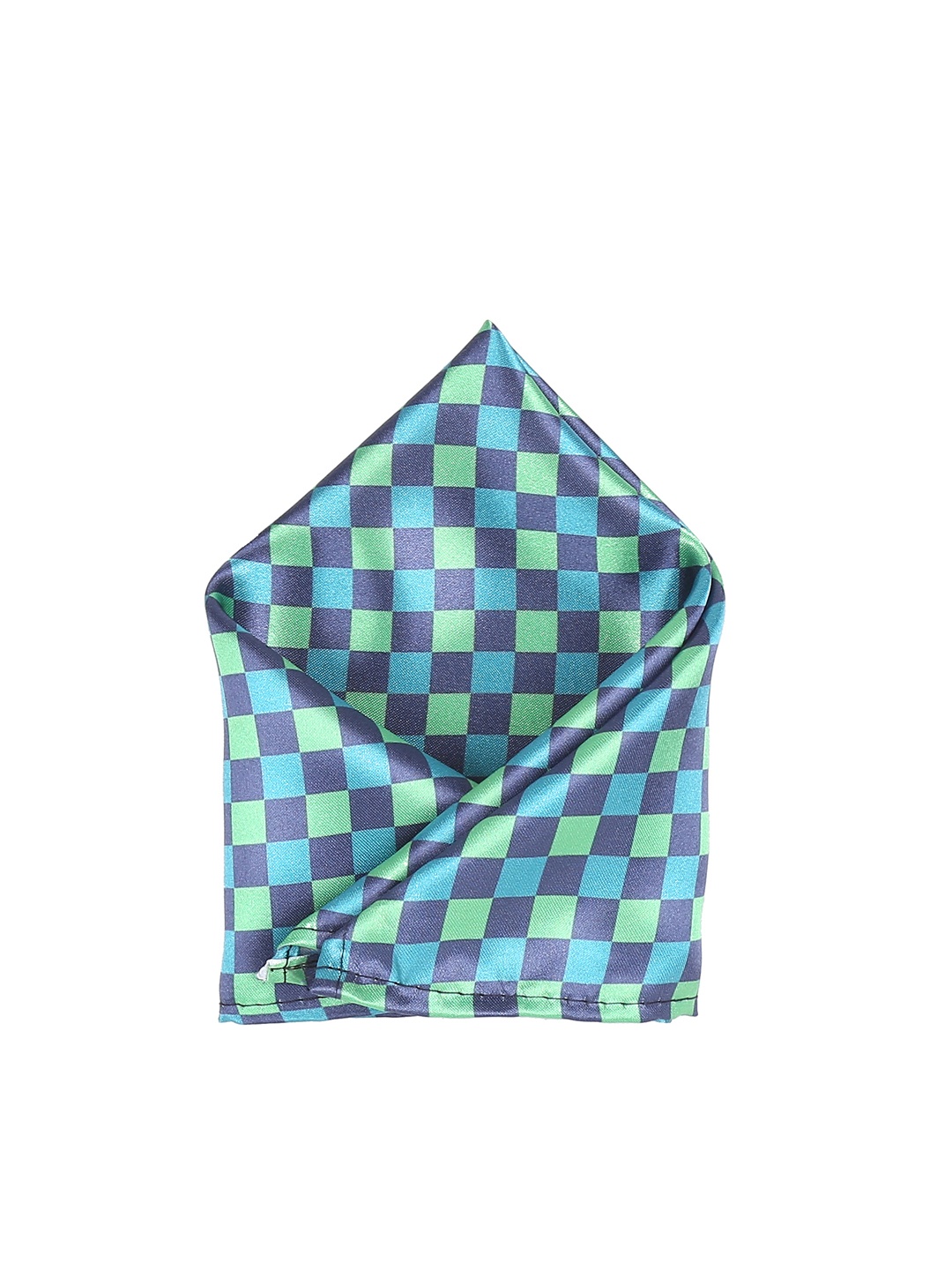 

Blacksmith Men Green & Blue Printed Pocket Square