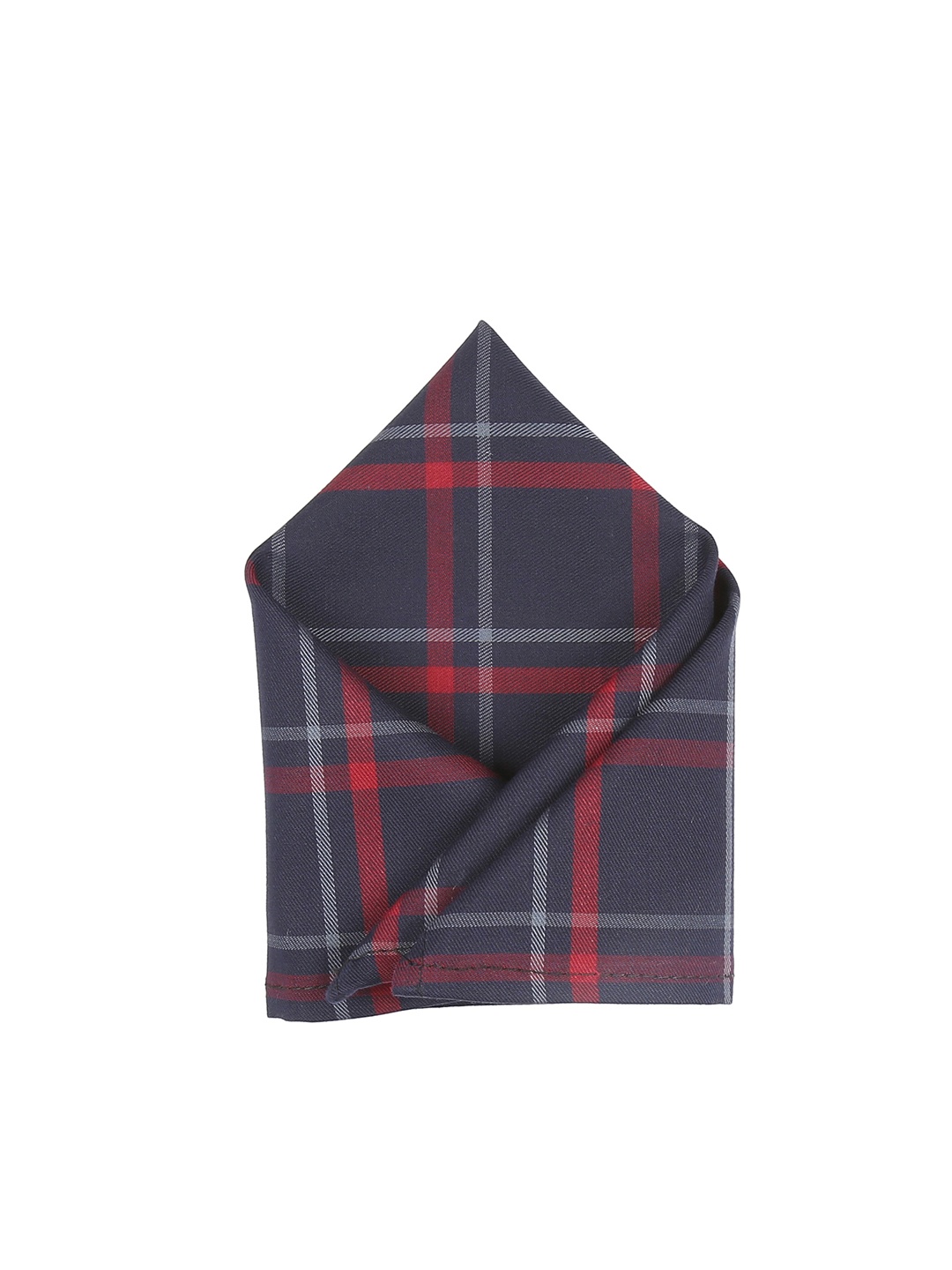 

Blacksmith Men Grey Checked Pocket Square