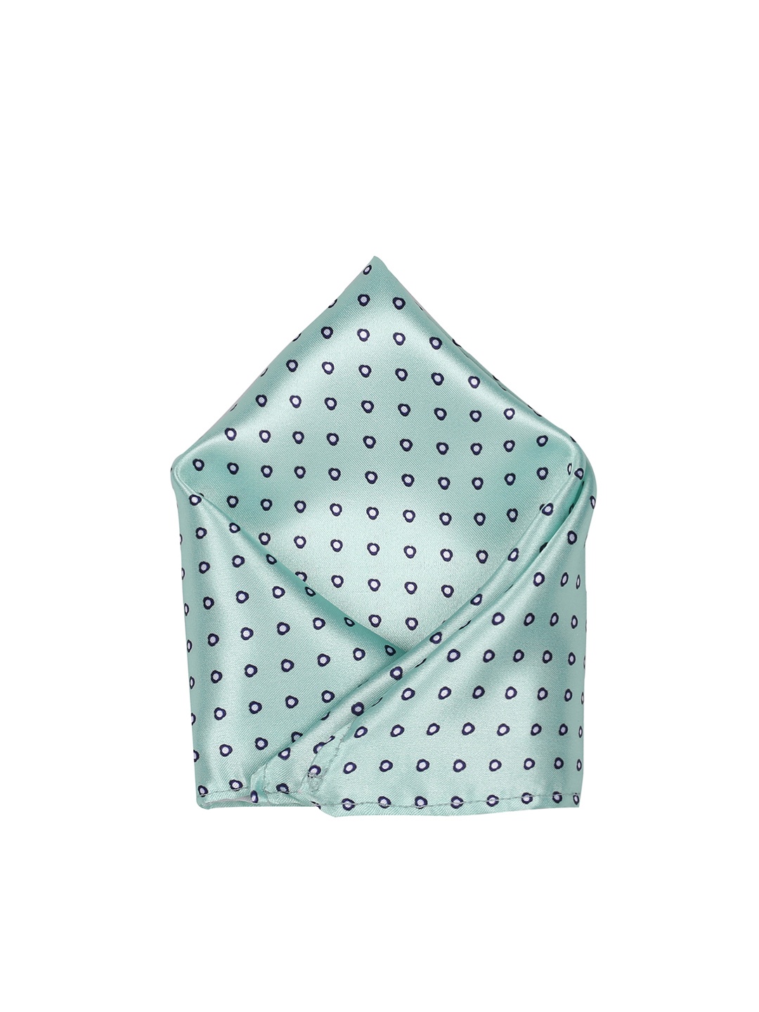 

Blacksmith Men Green Printed Woven Pocket Square