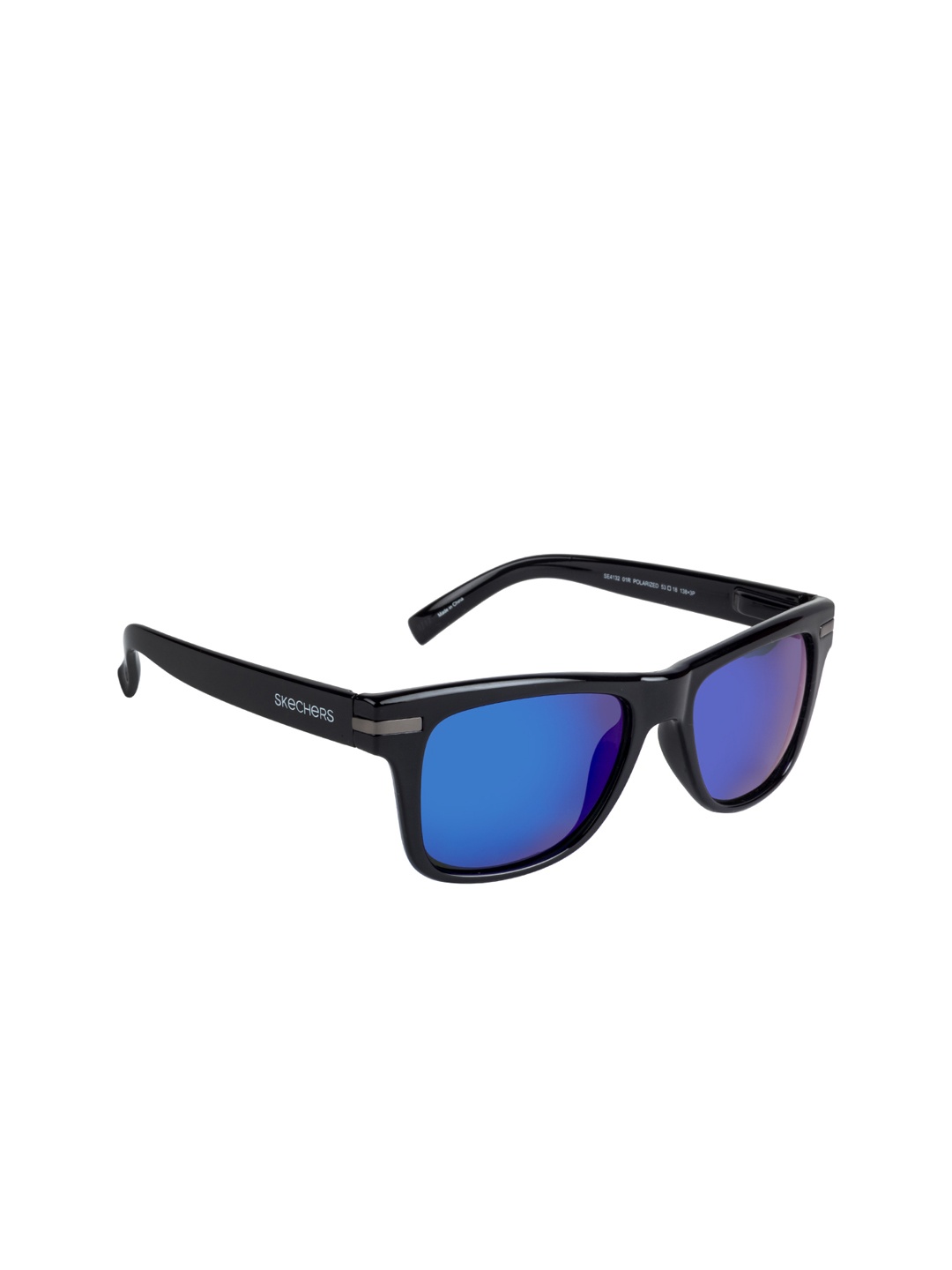 

Skechers Men Wayfarer Sunglasses SE4132 53 01R, Blue