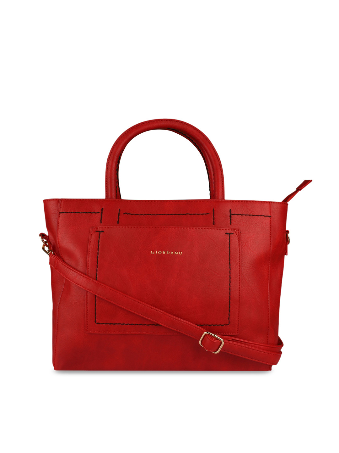 

GIORDANO Red Solid Handheld Bag