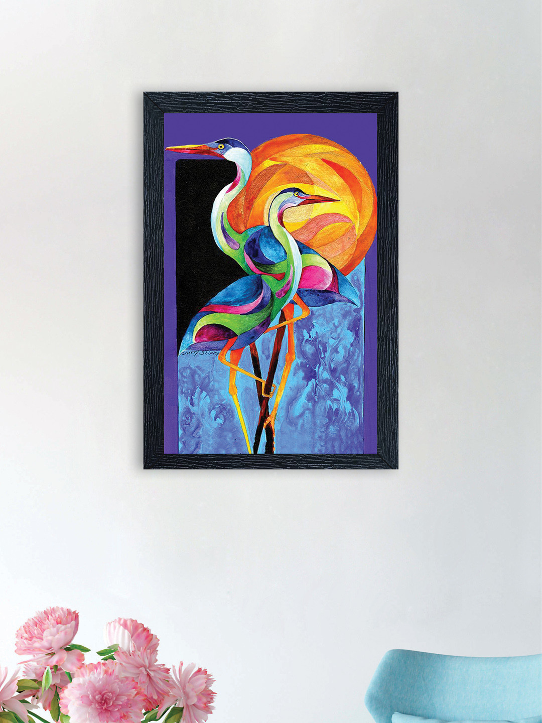 

nest Art Multicoloured Synthetic Wood Wall Art, Multi