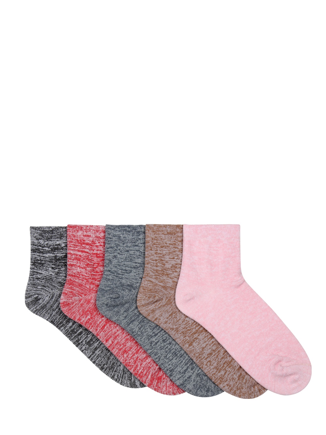 

Supersox Women Pack of 5 Assorted Patterned Ankle-Length Socks, Multi