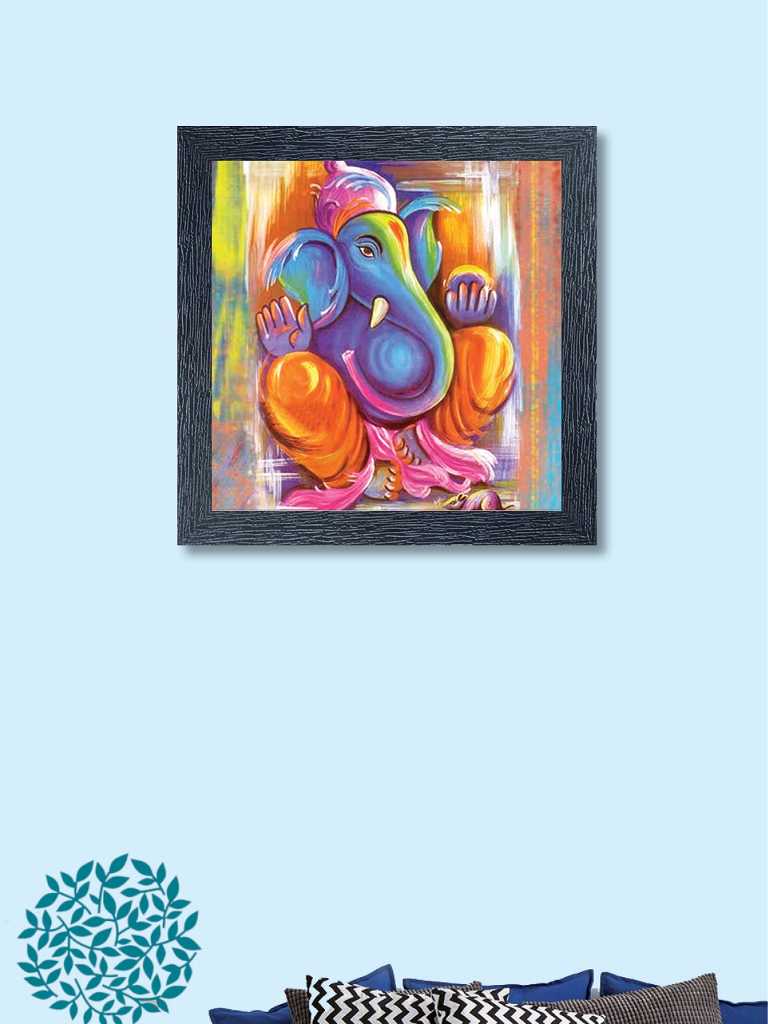 

nest Art Multicoloured Synthetic Wood Abstract Painting Wall Art, Multi