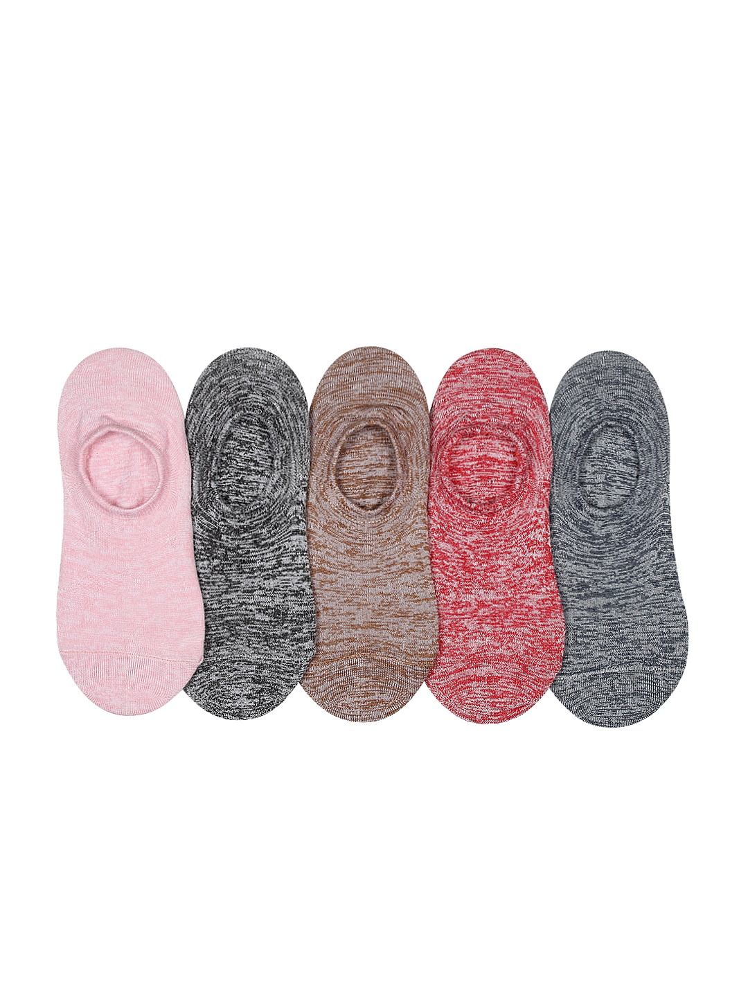 

Supersox Women Pack of 5 Assorted Patterned Shoe Liners, Multi