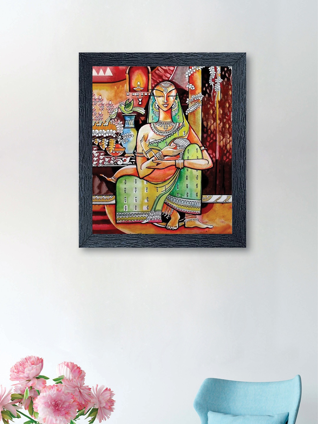 

nest Art Multicoloured Synthetic Wood Wall Art, Multi
