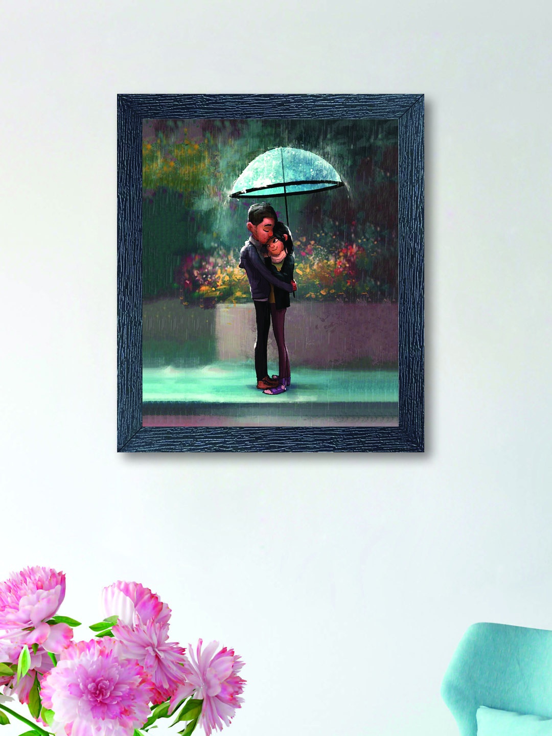 

nest Art Multicoloured Synthetic Wood Hand-Painted Wall Art, Multi