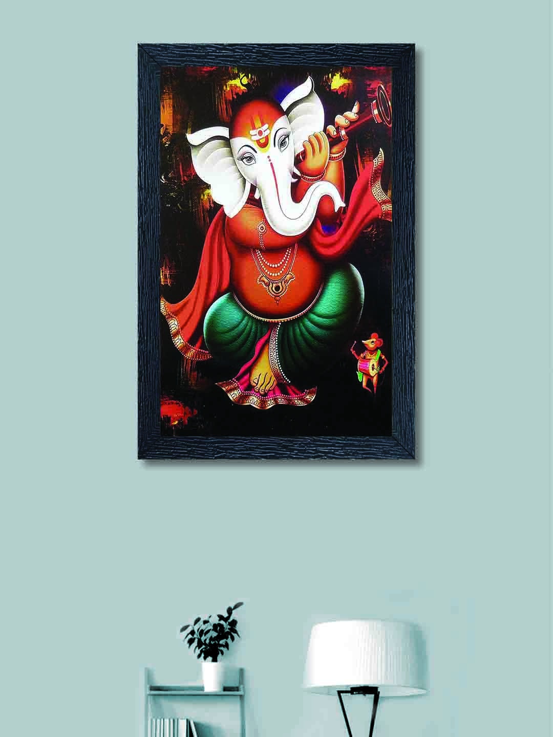 

nest Art Multicoloured Synthetic Wood Hand-Painted Wall Art, Multi