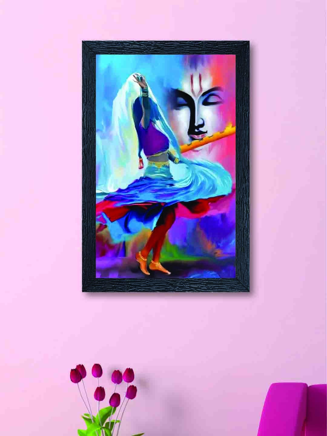 

nest Art Multicoloured Synthetic Wood RADHA-KRISHNA Wall Art, Multi