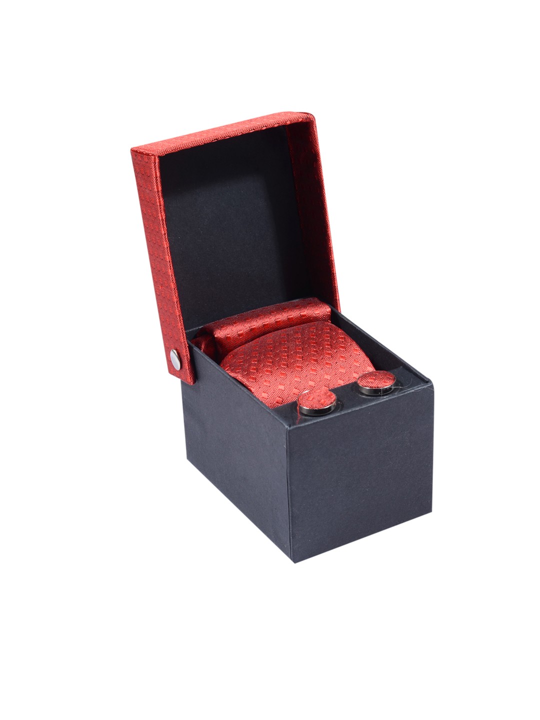 

Tossido Men Red & Silver Accessory Gift Set