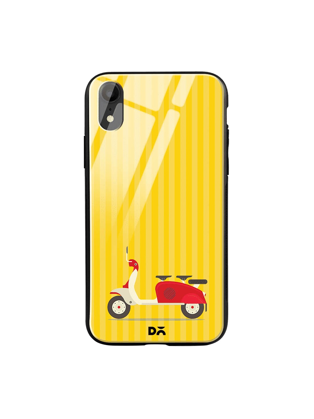 

DailyObjects Yellow iPhone XR Glass Case Cover