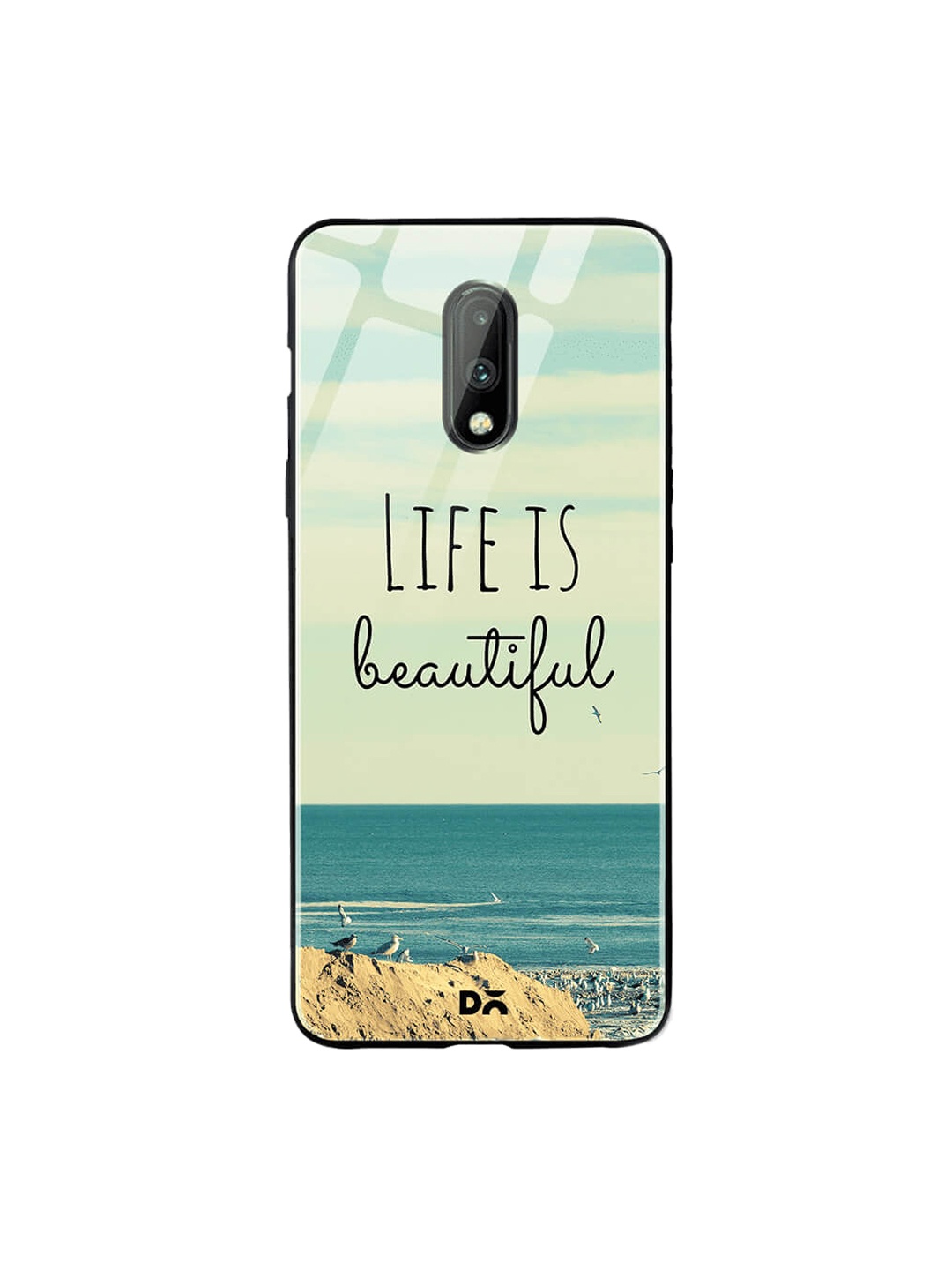 

DailyObjects Multicoloured Printed OnePlus 7 Glass Case Cover, Multi