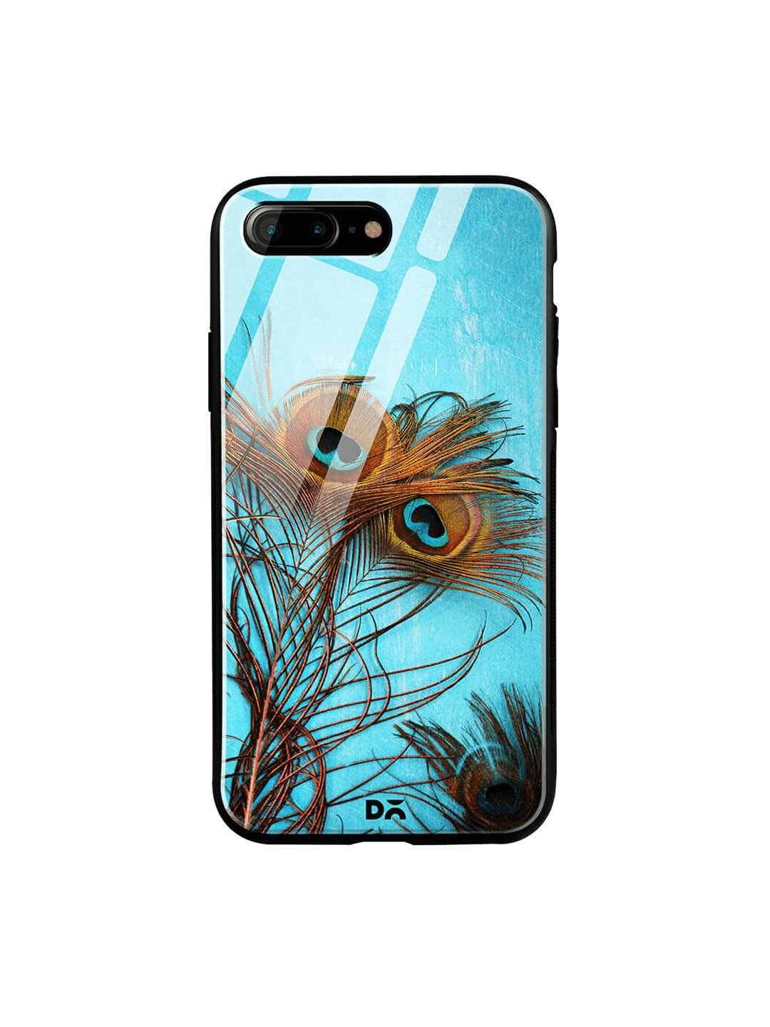 

DailyObjects Blue & Brown iPhone 7 Plus Glass Case Cover