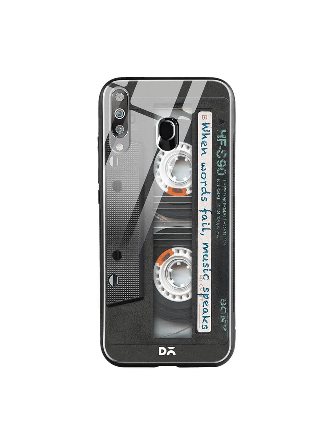

DailyObjects Black Samsung Galaxy M30 Glass Case Cover