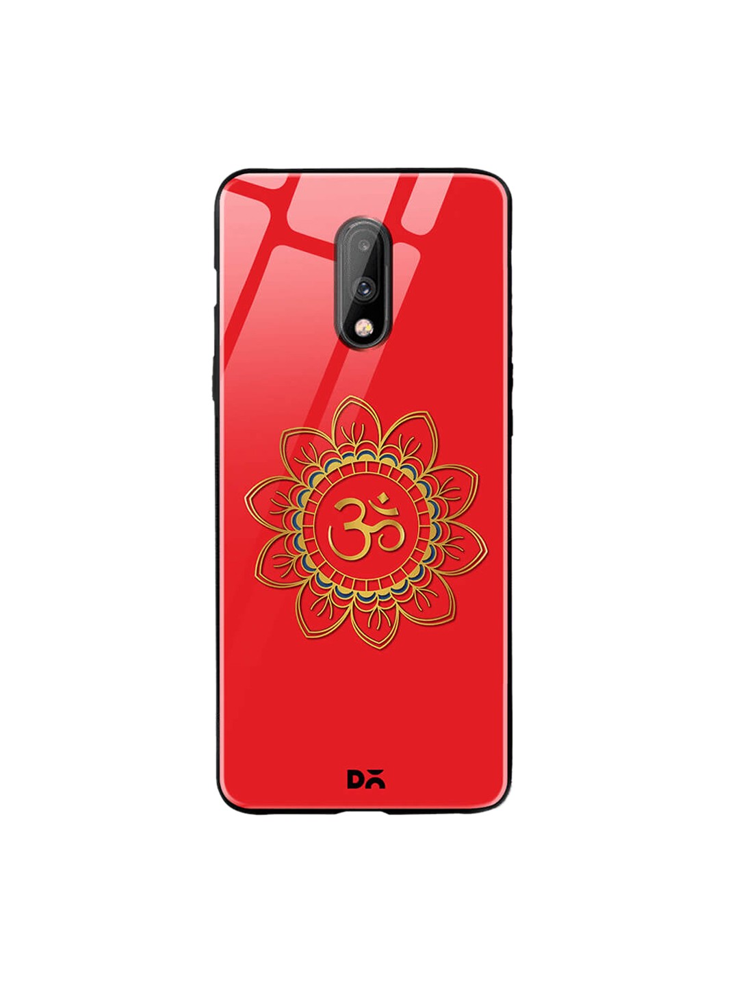 

DailyObjects Red OnePlus 7 Glass Case Cover