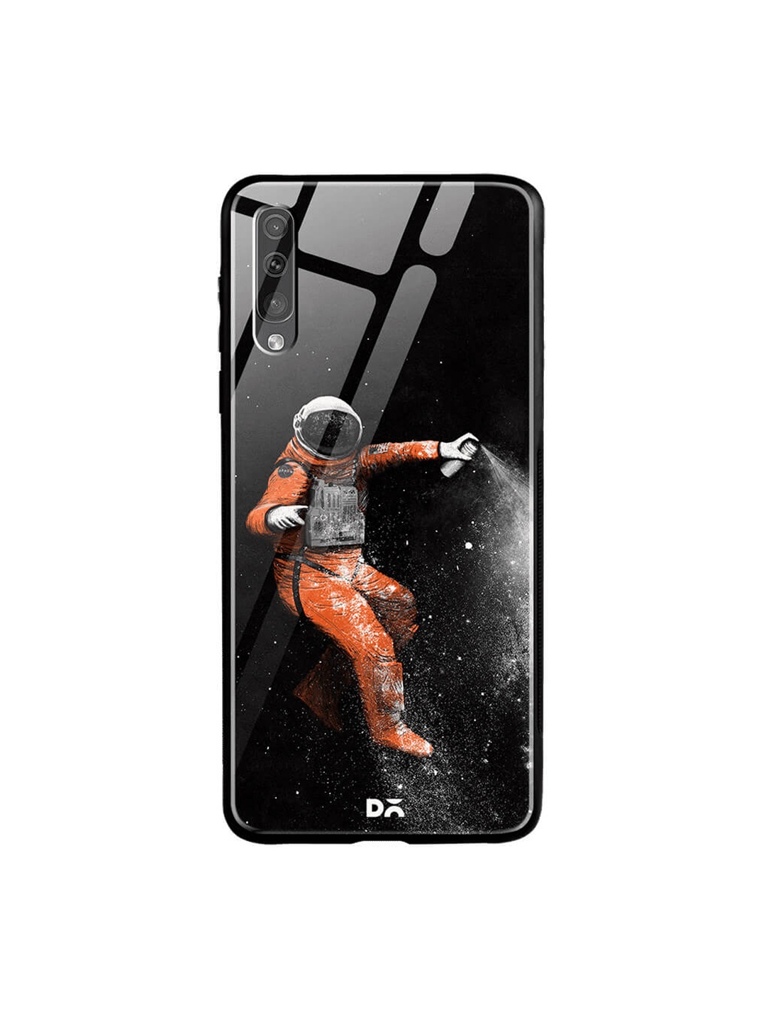 

DailyObjects Black Samsung Galaxy A70 Glass Case Cover