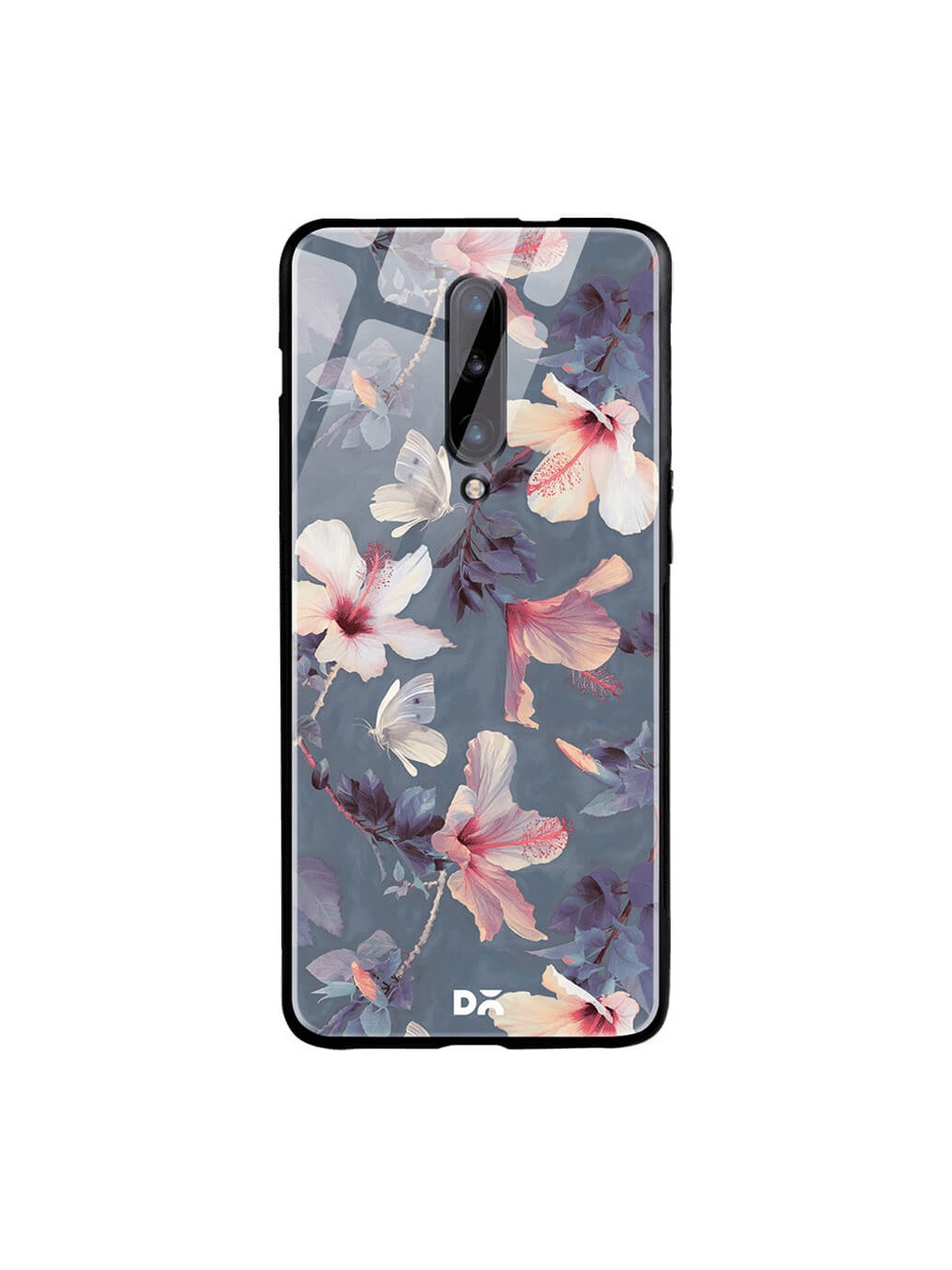 

DailyObjects Grey & Pink OnePlus 7 Pro Glass Case Cover