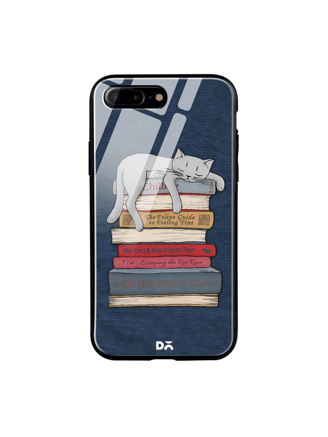 

DailyObjects Multicoloured Printed iPhone 8 Plus Glass Case Cover, Multi