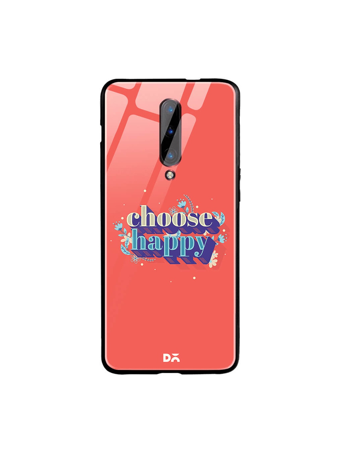 

DailyObjects Peach-Coloured OnePlus 7 Pro Printed Glass Case Cover