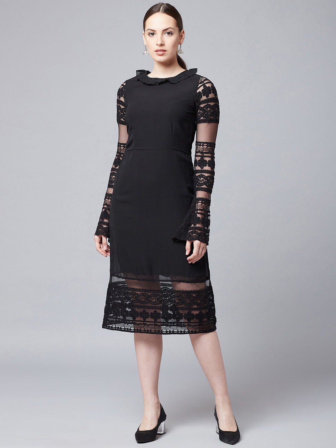 

Athena Women Black Sheath Dress
