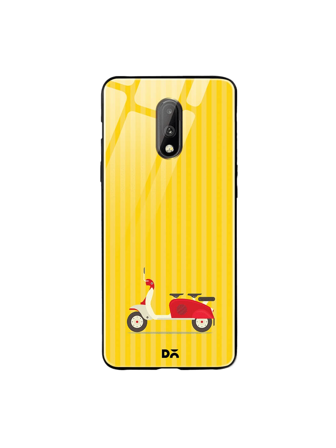 

DailyObjects Yellow OnePlus 7 Glass Case Cover