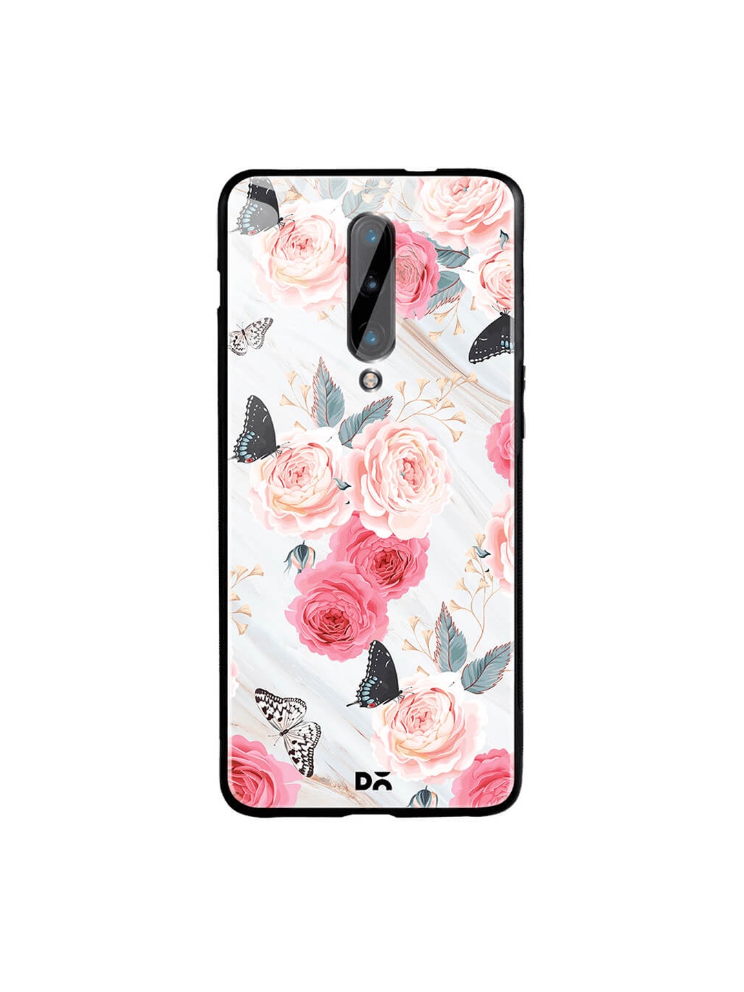 

DailyObjects Grey & Pink OnePlus 7 Pro Glass Case Cover
