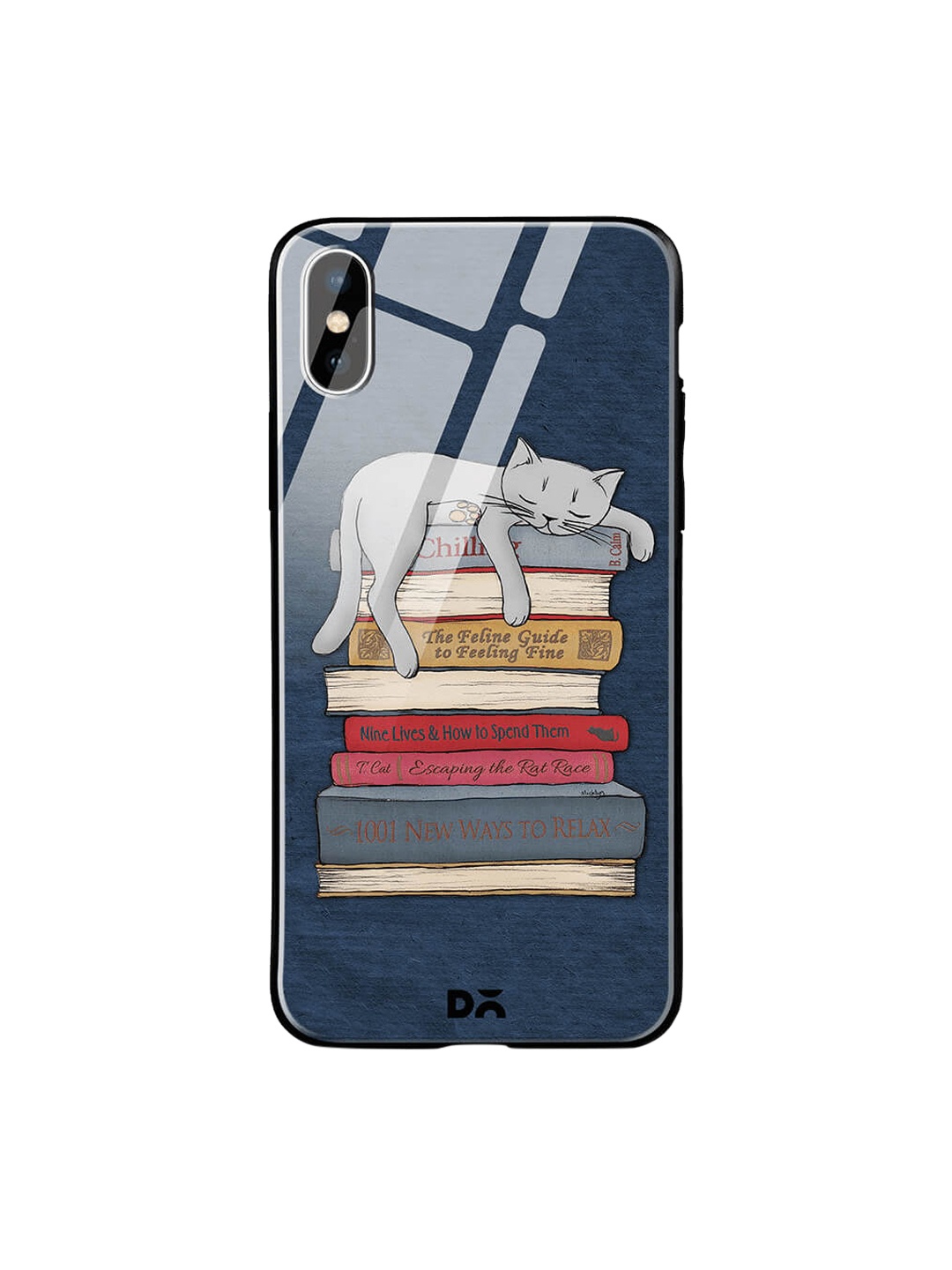 

DailyObjects Multicoloured Printed iPhone XS Max Glass Case Cover, Multi
