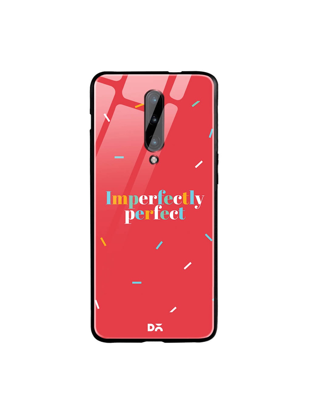 

DailyObjects Red OnePlus 7 Pro Glass Case Cover