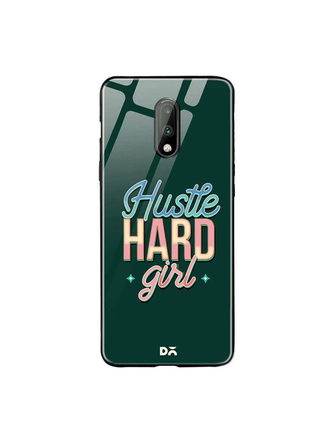 

DailyObjects Green Printed OnePlus 7 Glass Case Cover