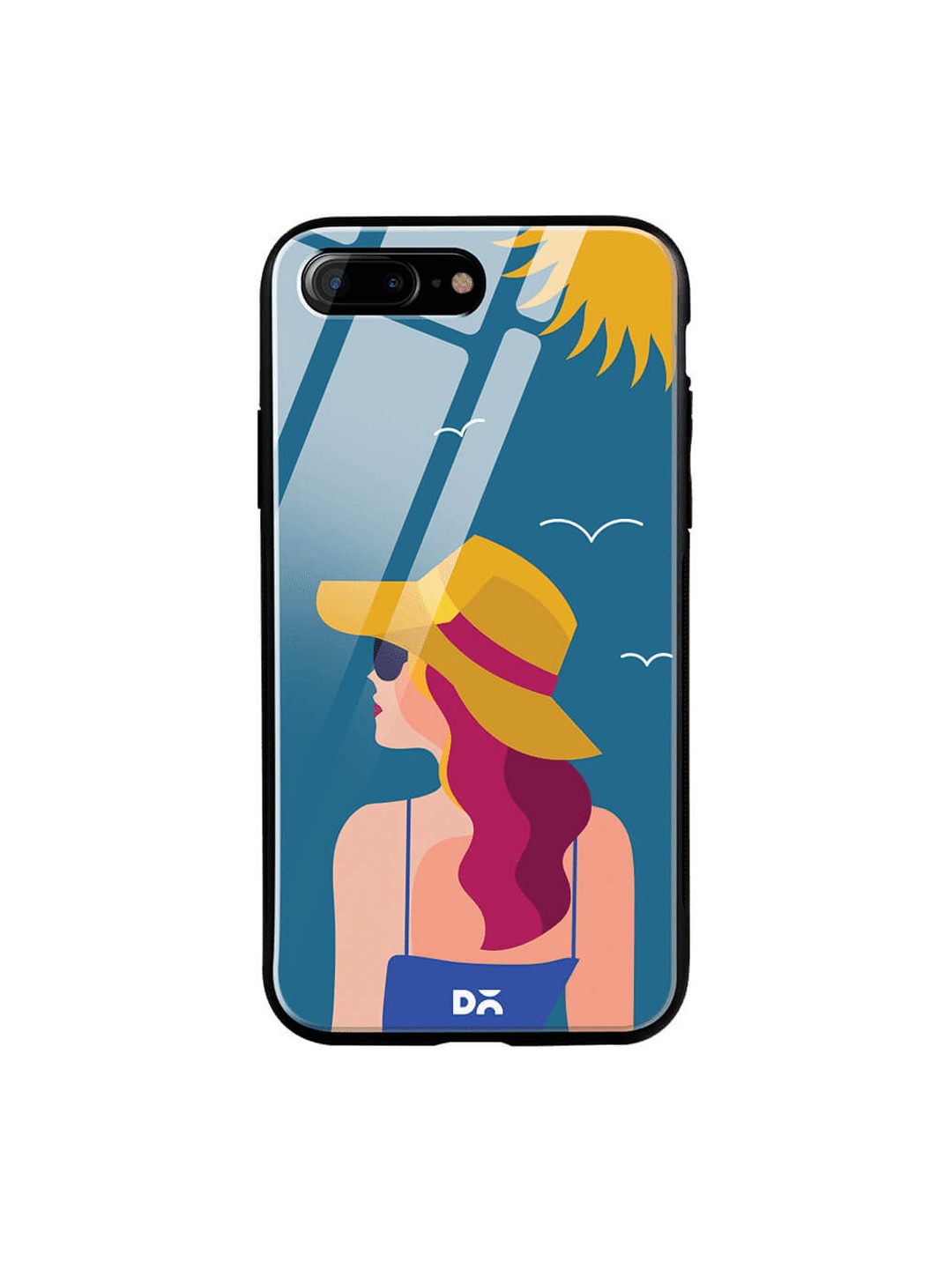 

DailyObjects Multicoloured iPhone 8 Plus Glass Case Cover, Multi