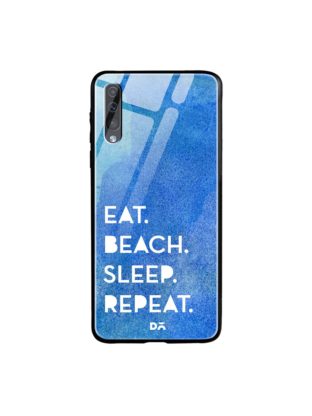 

DailyObjects Blue Samsung Galaxy A50 Printed Glass Case Cover