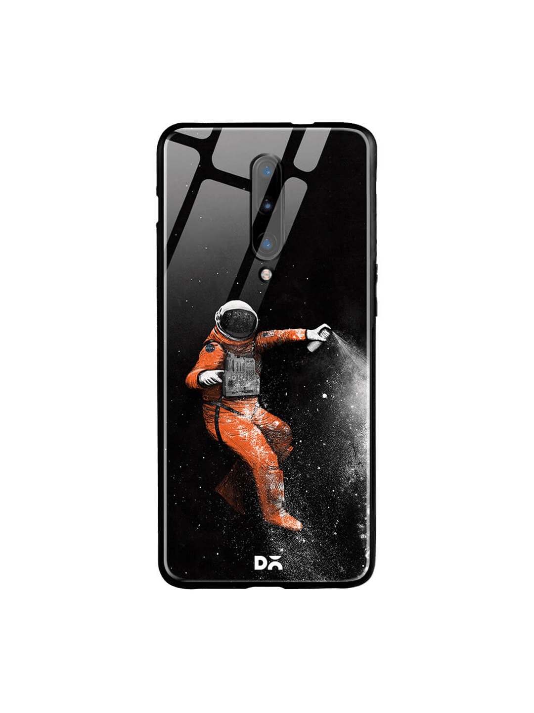 

DailyObjects Black OnePlus 7 Pro Glass Case Cover