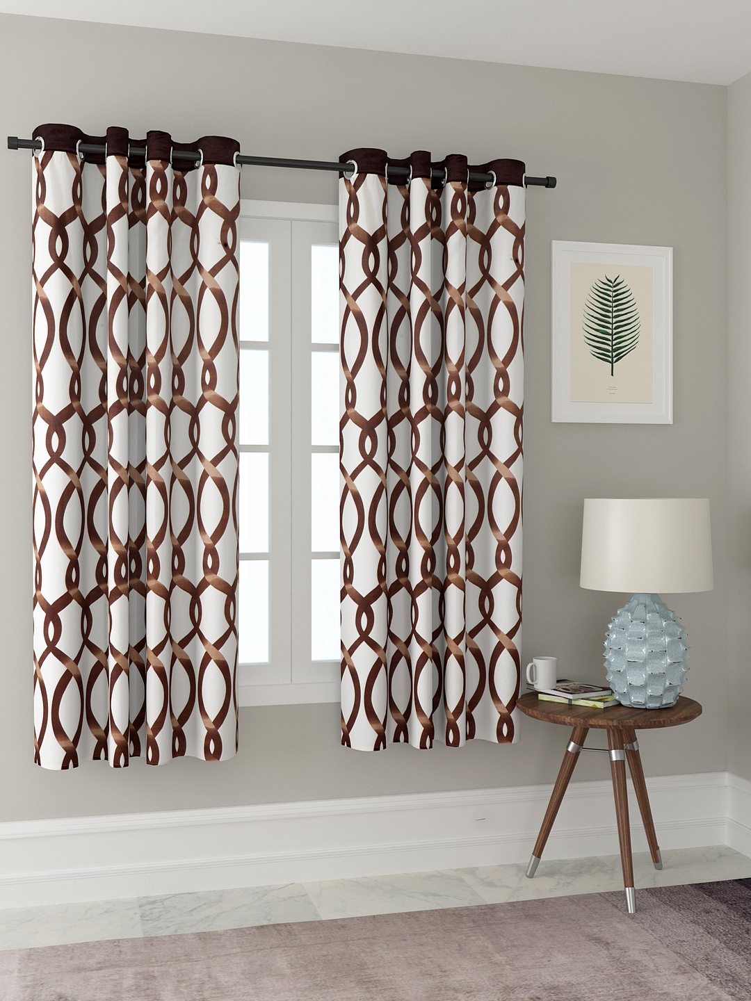 

Cortina Set of 2 Window Curtains, Brown