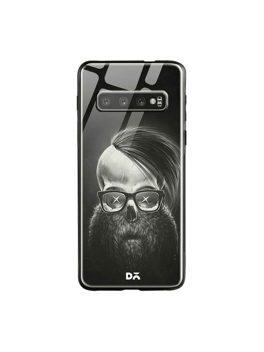 

DailyObjects Black Samsung Galaxy S10 Glass Case Cover