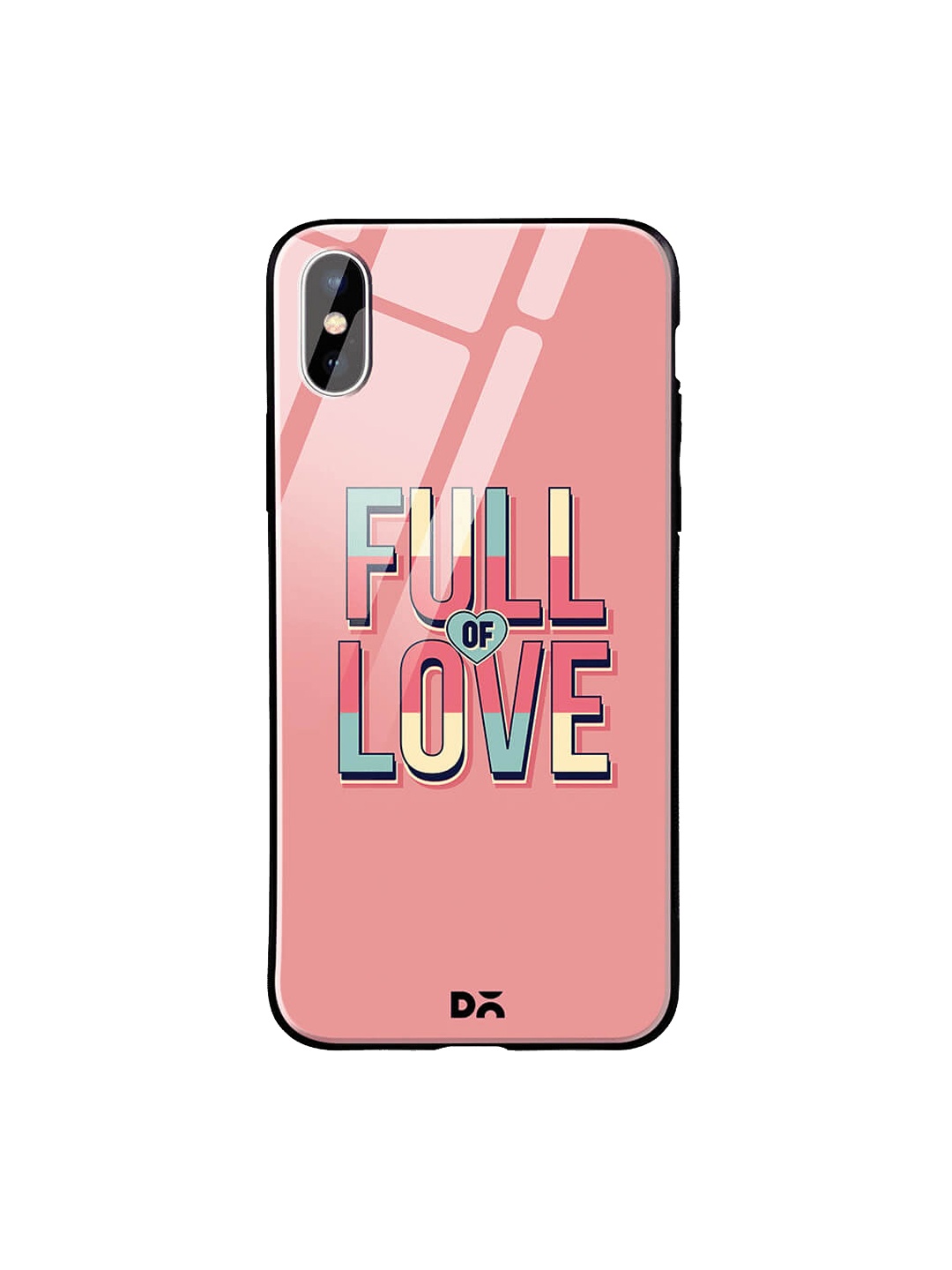 

DailyObjects Pink iPhone XS Printed Glass Case Cover