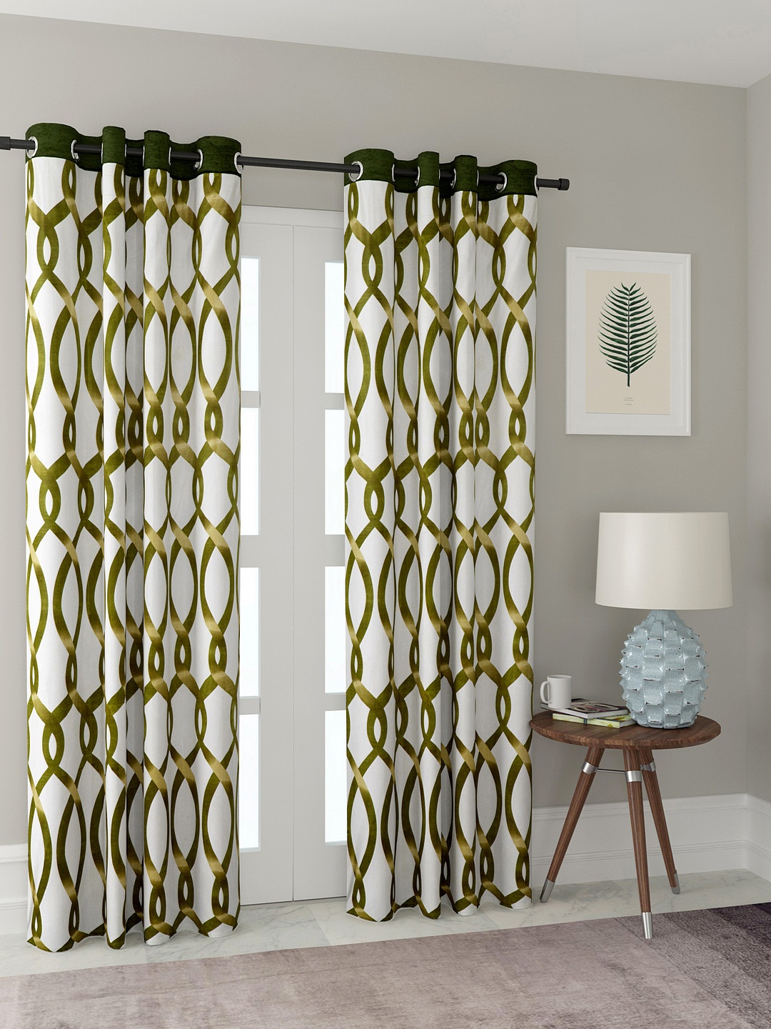 

Cortina Set of 2 Long Door Curtains, Green